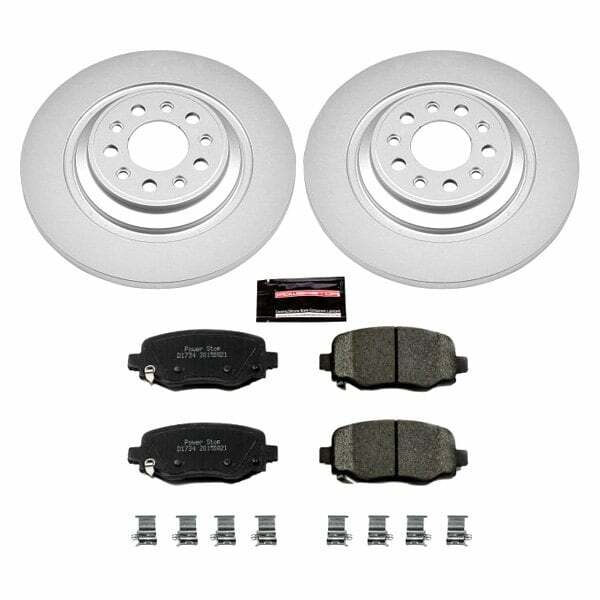 Power Stop 14-19 Jeep Cherokee Rear Z17 Evolution Geomet Coated Brake Kit - CRK6542