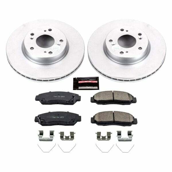 Power Stop 12-15 Honda Civic Front Z17 Evolution Geomet Coated Brake Kit - CRK6766