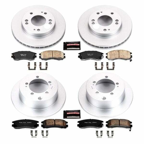 Power Stop 95-00 Chrysler Sebring Front & Rear Z17 Evolution Geomet Coated Brake Kit - CRK683