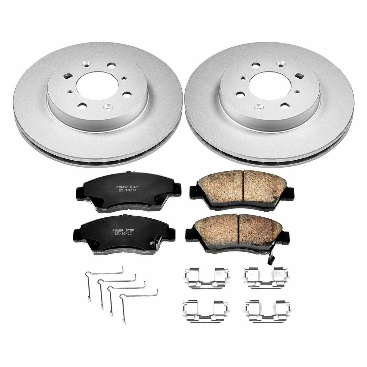 Power Stop 03-05 Honda Civic Front Z17 Evolution Geomet Coated Brake Kit - CRK696