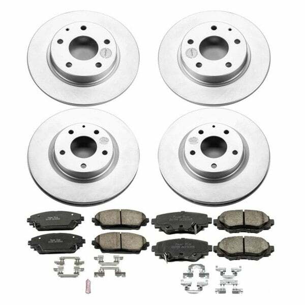 Power Stop 14-16 Mazda 3 Front & Rear Z17 Evolution Geomet Coated Brake Kit - CRK6970