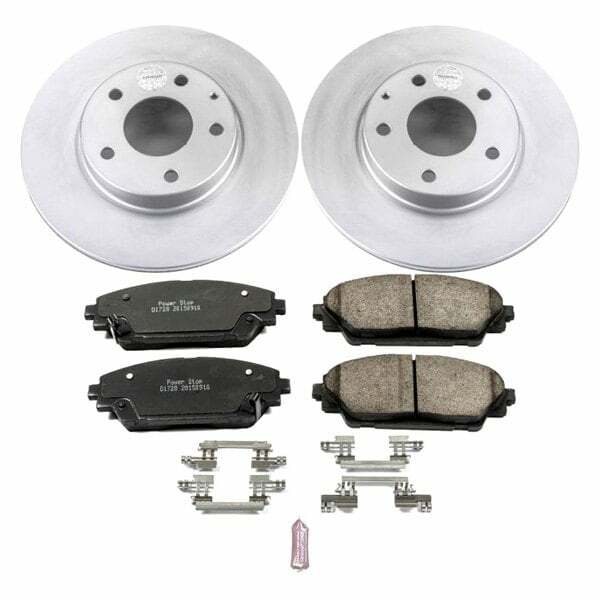 Power Stop 14-16 Mazda 3 Front Z17 Evolution Geomet Coated Brake Kit - CRK6974
