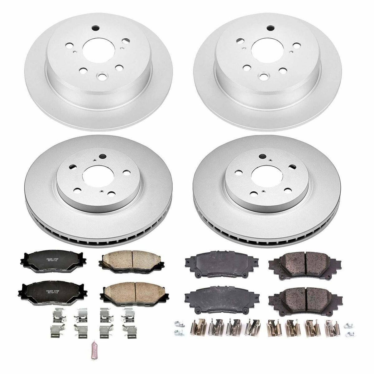 Power Stop 14-15 Lexus IS250 Front & Rear Z17 Evolution Geomet Coated Brake Kit - CRK6988