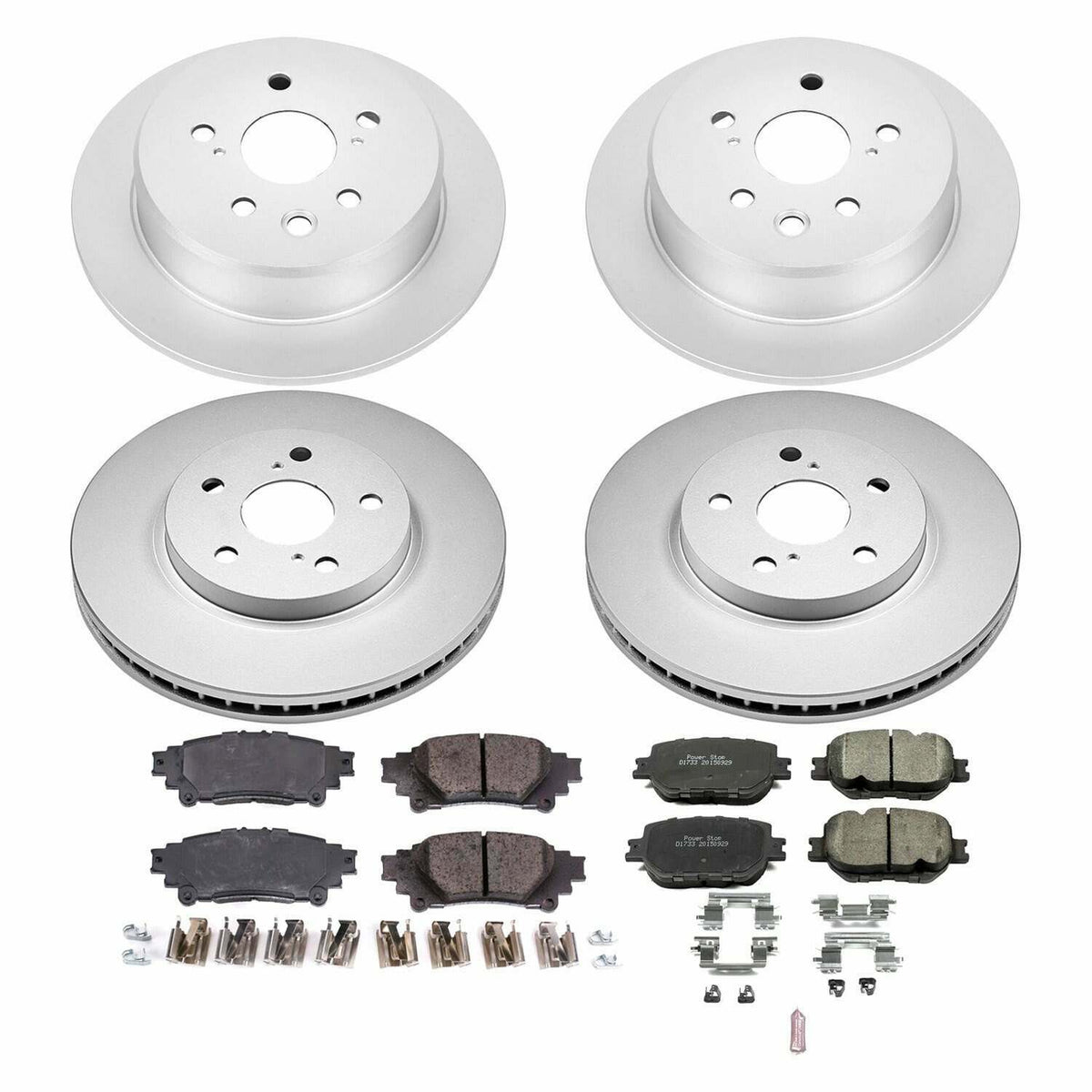 Power Stop 14-15 Lexus IS250 Front & Rear Z17 Evolution Geomet Coated Brake Kit - CRK6989