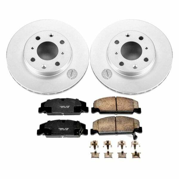 Power Stop 90-00 Honda Civic Front Z17 Evolution Geomet Coated Brake Kit - CRK699