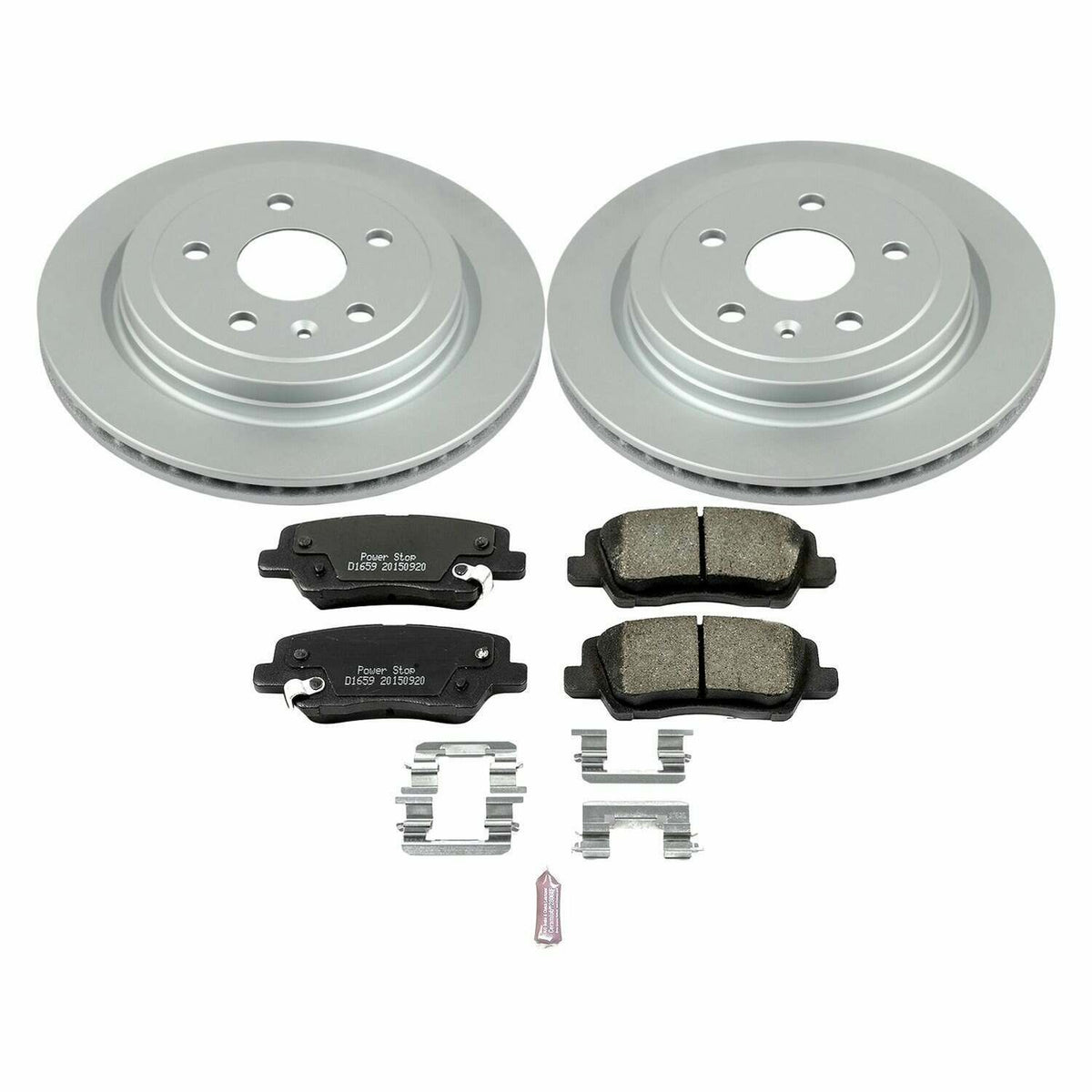 Power Stop 14-18 Cadillac CTS Rear Z17 Evolution Geomet Coated Brake Kit - CRK6991