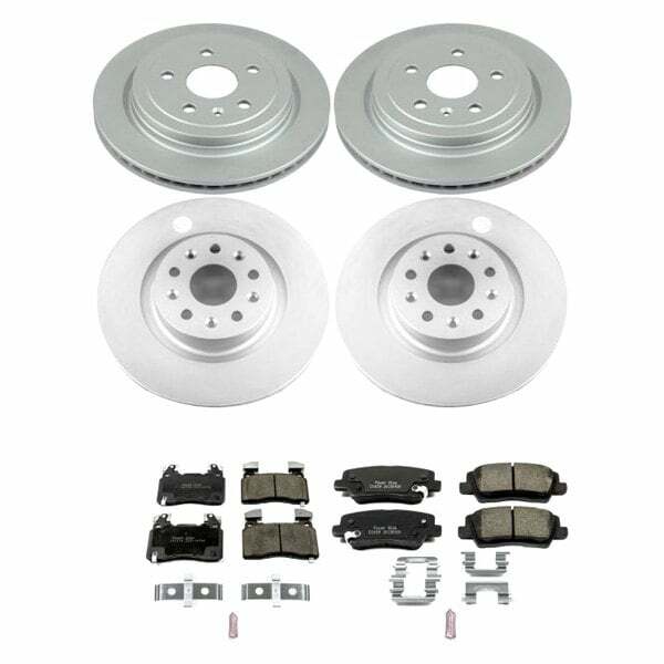 Power Stop 14-18 Cadillac CTS Front & Rear Z17 Evolution Geomet Coated Brake Kit - CRK6997