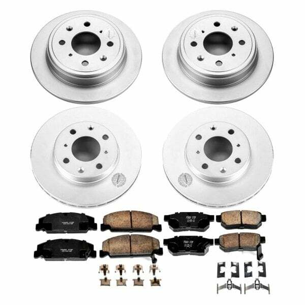 Power Stop 92-95 Honda Civic Front & Rear Z17 Evolution Geomet Coated Brake Kit - CRK700