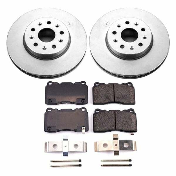 Power Stop 14-18 Cadillac CTS Front Z17 Evolution Geomet Coated Brake Kit - CRK7001