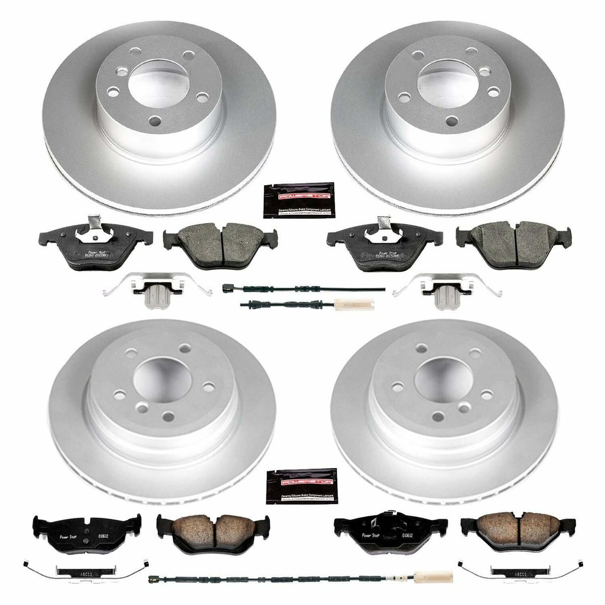 Power Stop 13-15 BMW X1 Front & Rear Z23 Evolution Sport Coated Brake Kit - CRK7024