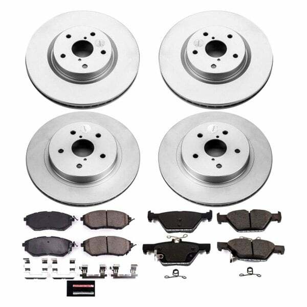 Power Stop 15-18 Subaru Legacy Front & Rear Z17 Evolution Geomet Coated Brake Kit - CRK7028