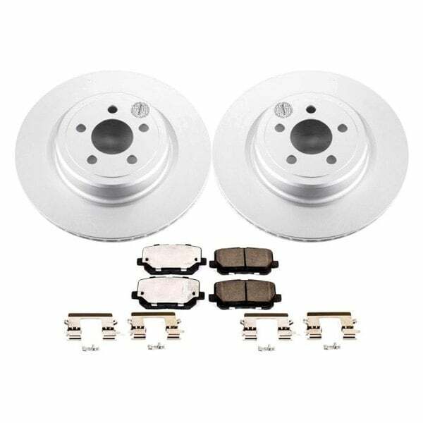 Power Stop 14-19 Dodge Charger Rear Z17 Evolution Geomet Coated Brake Kit - CRK7052