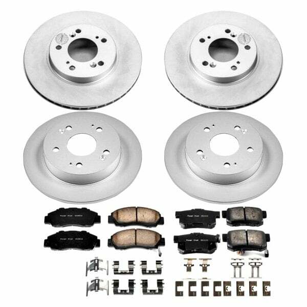 Power Stop 97-01 Honda Prelude Front & Rear Z17 Evolution Geomet Coated Brake Kit - CRK706