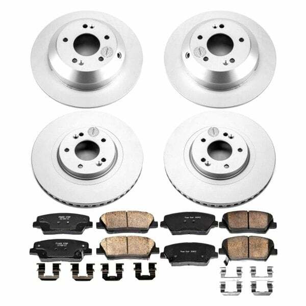 Power Stop 15-19 Kia Sorento Front & Rear Z17 Evolution Geomet Coated Brake Kit - CRK7063
