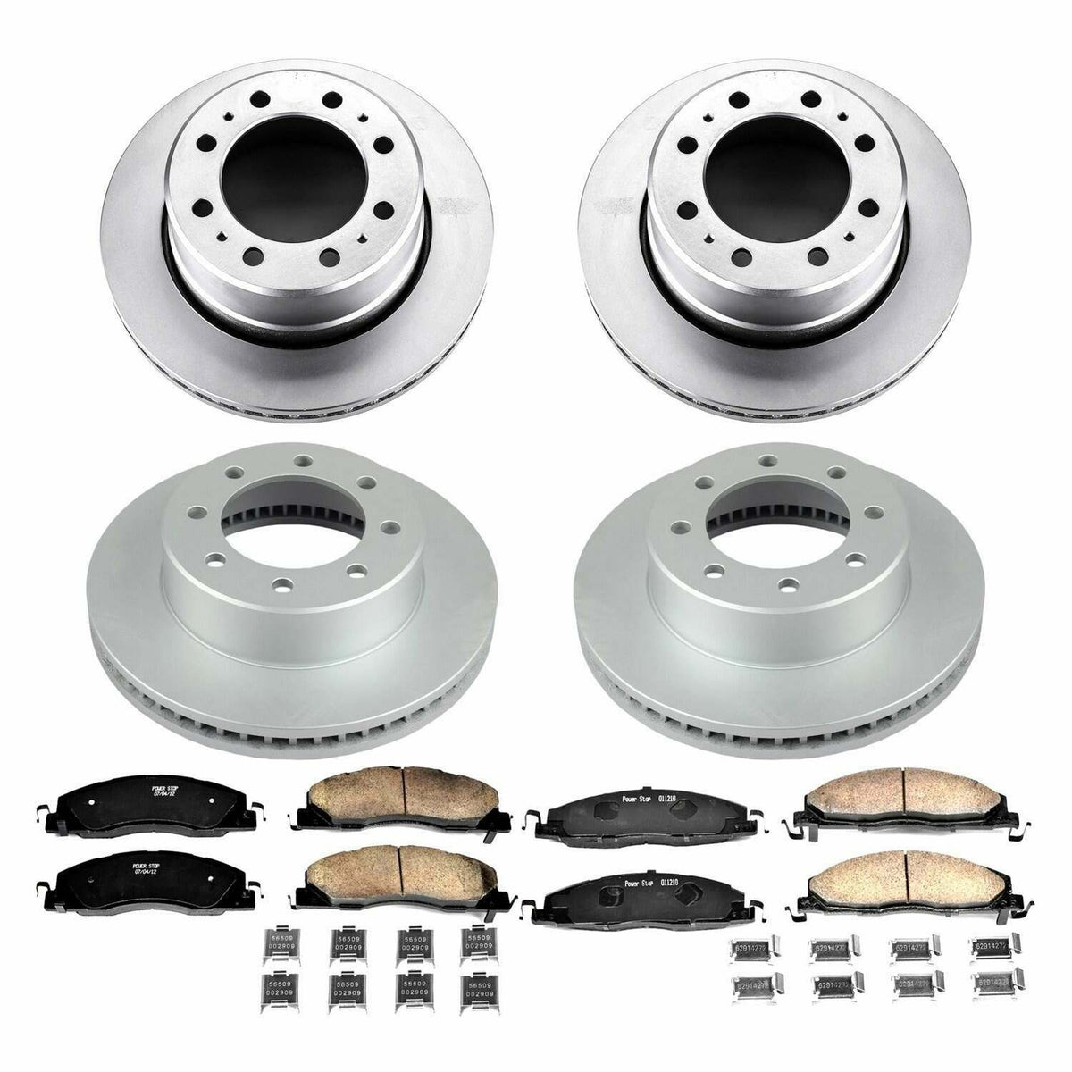 Power Stop 13-18 Ram 3500 Front & Rear Z17 Coated Brake Kit - CRK7141