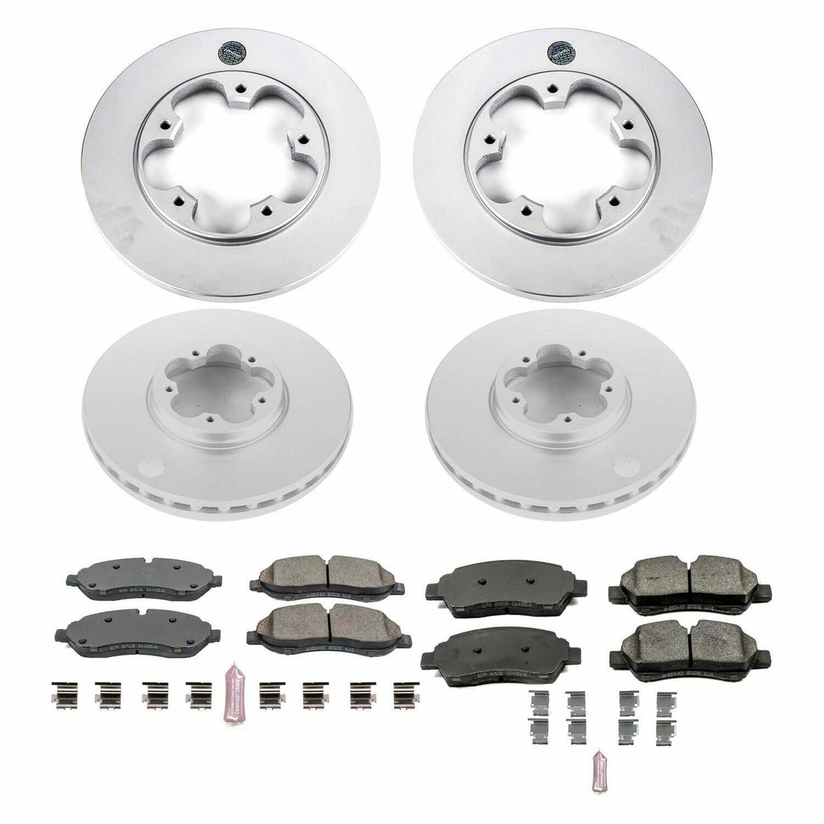 Power Stop 15-19 Ford Transit-150 Front & Rear Z17 Evolution Geomet Coated Brake Kit - CRK7235