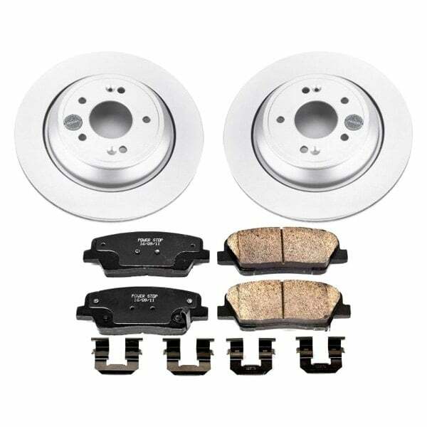 Power Stop 11-16 Hyundai Equus Rear Z17 Evolution Geomet Coated Brake Kit - CRK7341