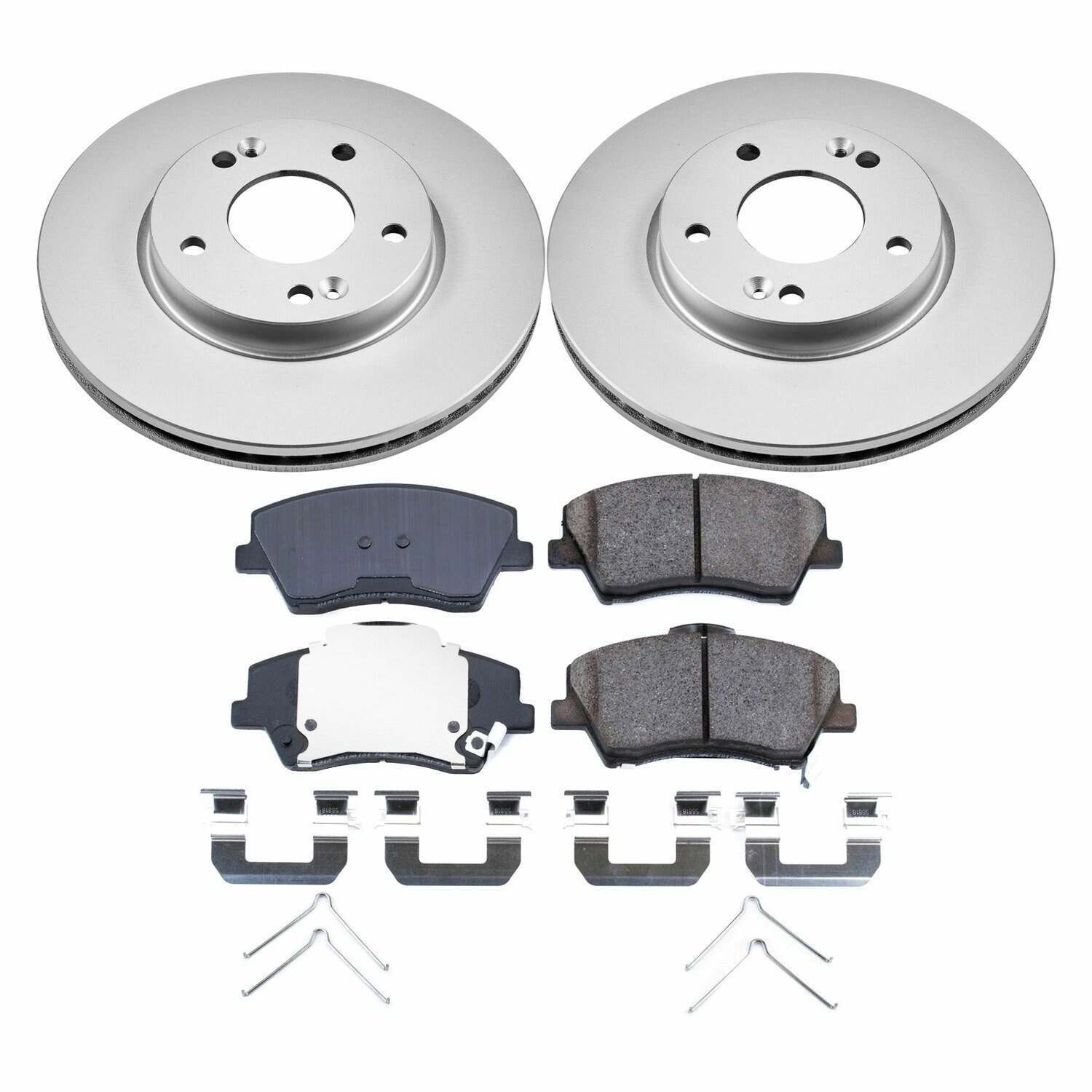 Power Stop 17-19 Hyundai Elantra Front Z17 Evolution Geomet Coated Brake Kit - CRK7370