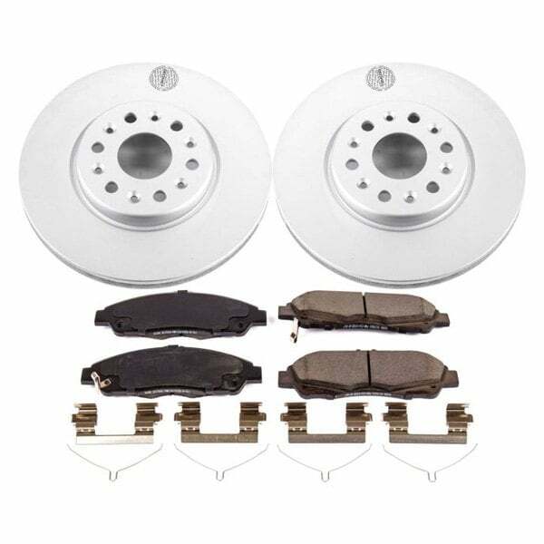 Power Stop 17-18 GMC Acadia Front Z17 Evolution Geomet Coated Brake Kit - CRK7409