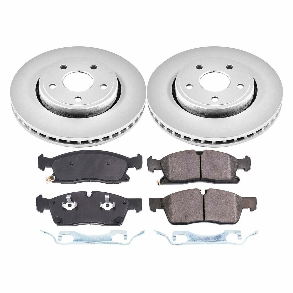 Power Stop 17-19 Jeep Grand Cherokee Front Z17 Evolution Geomet Coated Brake Kit - CRK7412