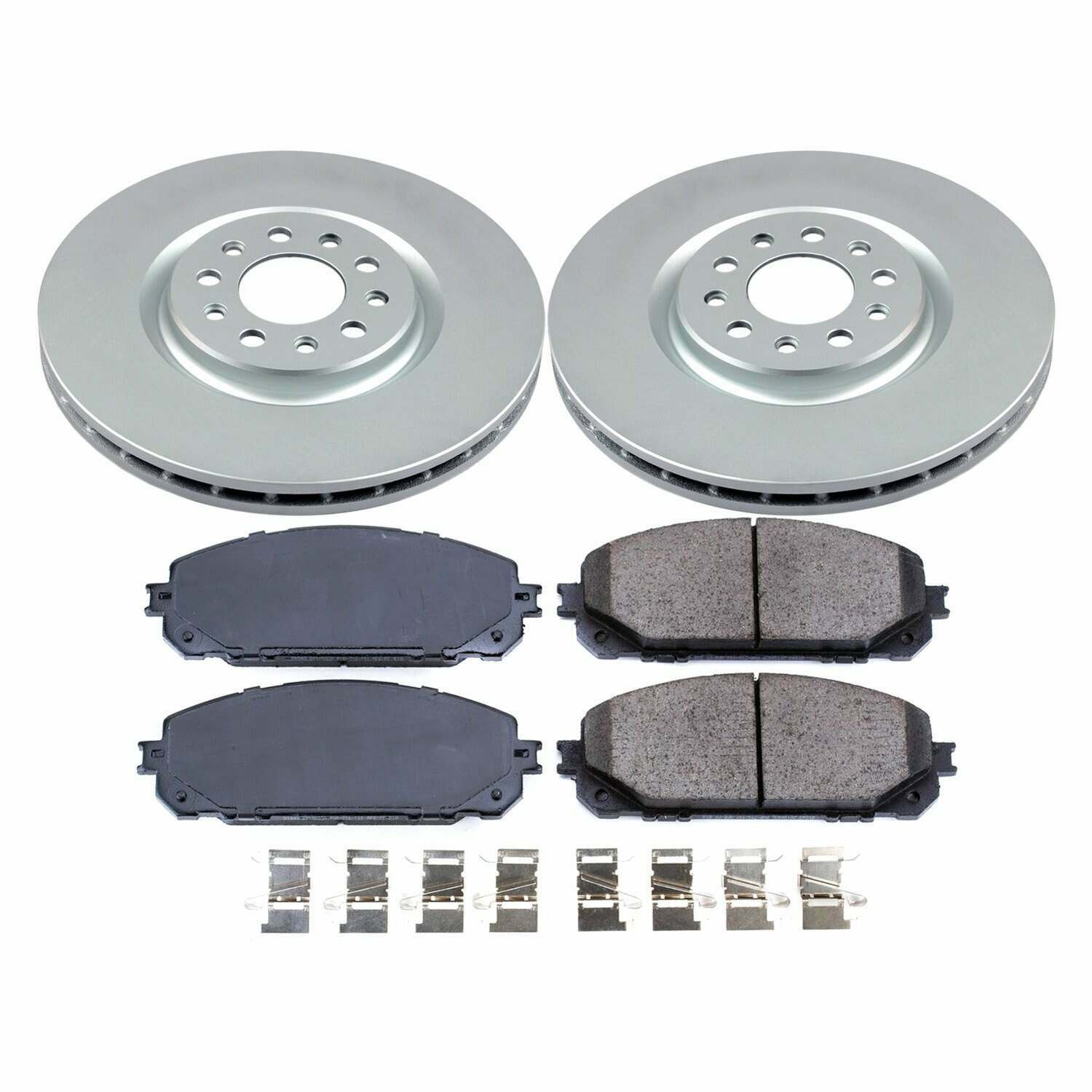 Power Stop 17-19 Jeep Cherokee Front Z17 Evolution Geomet Coated Brake Kit - CRK7414