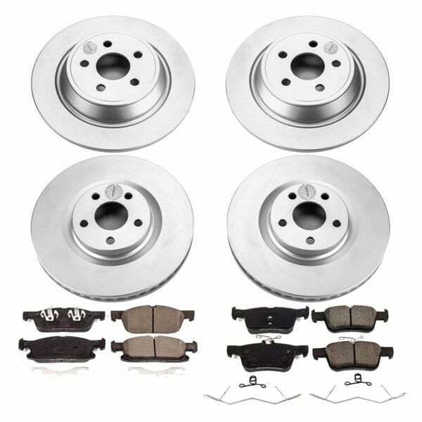Power Stop 17-18 Lincoln Continental Front & Rear Z17 Evolution Geomet Coated Brake Kit - CRK7419