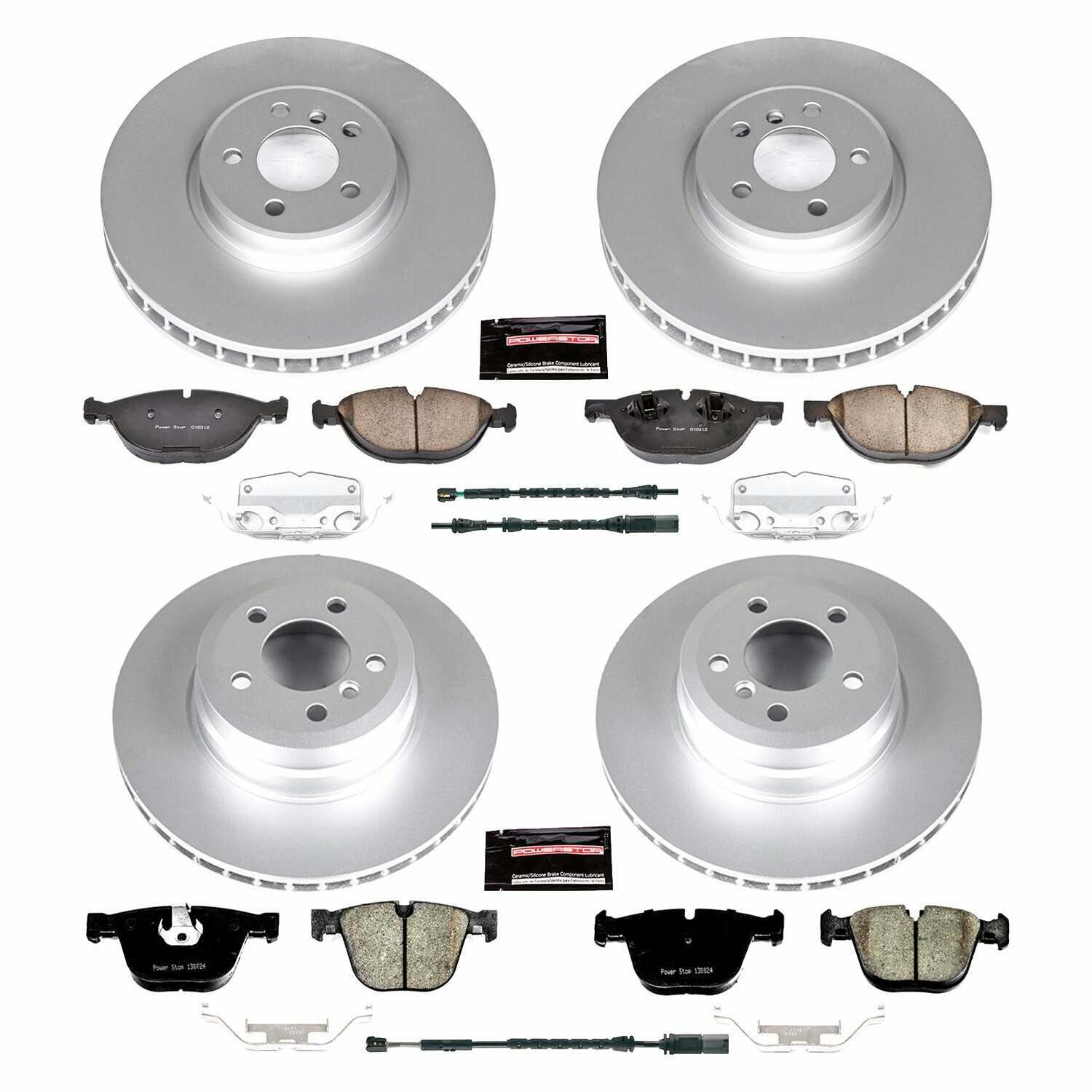 Power Stop 16-18 BMW X5 Front & Rear Z23 Evolution Sport Coated Brake Kit - CRK7432