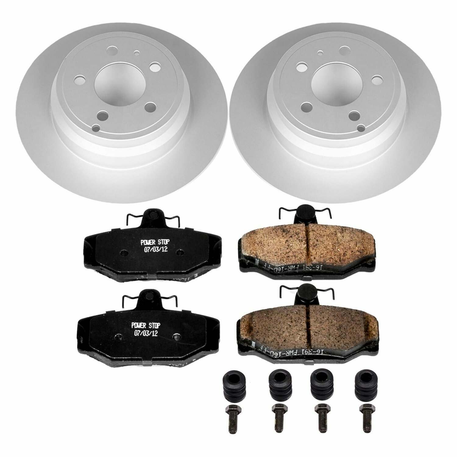 Power Stop 1997 Volvo 850 Rear Z23 Evolution Sport Coated Brake Kit - CRK7499