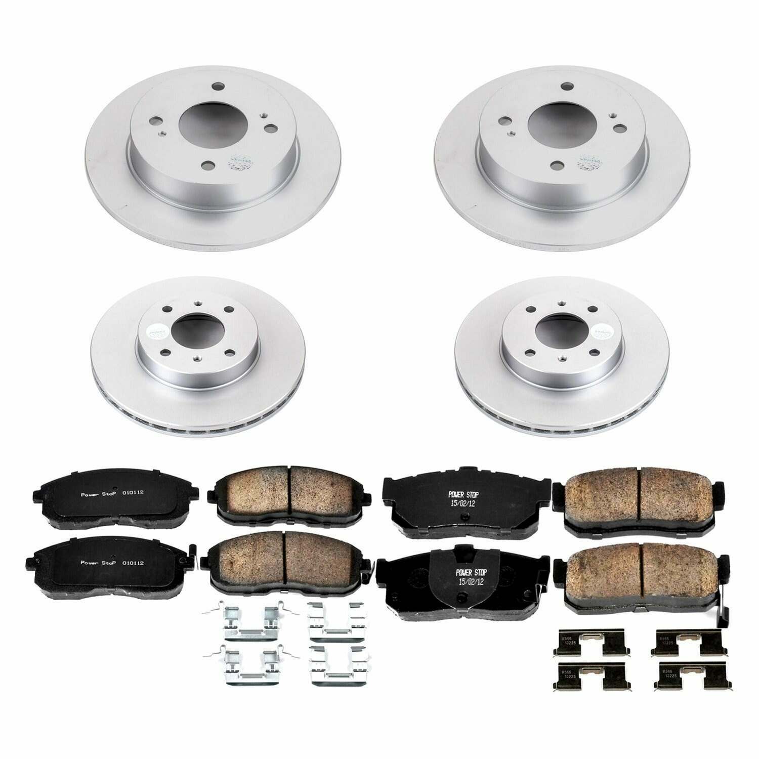 Power Stop 99-01 Infiniti G20 Front & Rear Z17 Evolution Geomet Coated Brake Kit - CRK750