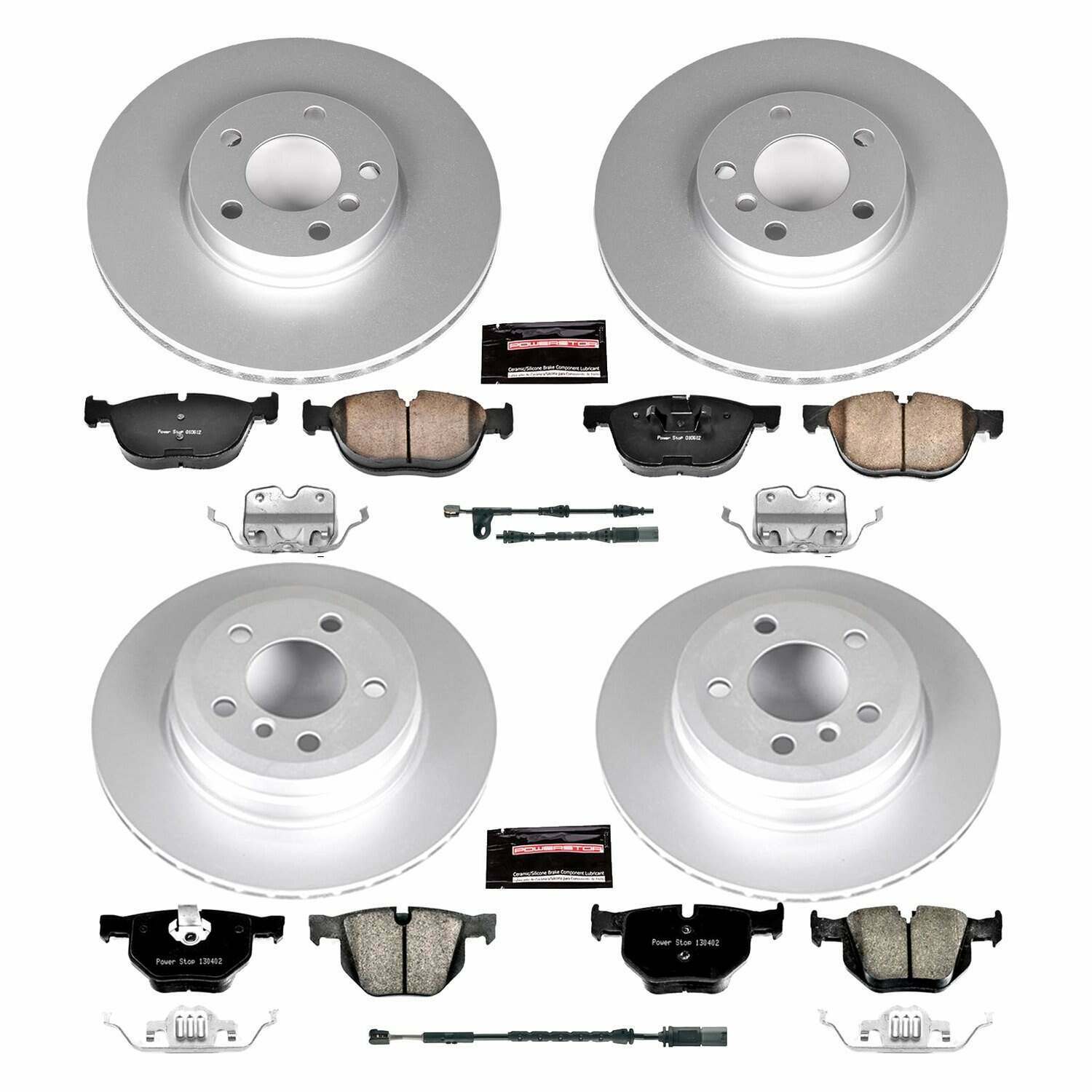 Power Stop 16-18 BMW X5 Front & Rear Z23 Evolution Sport Coated Brake Kit - CRK7500