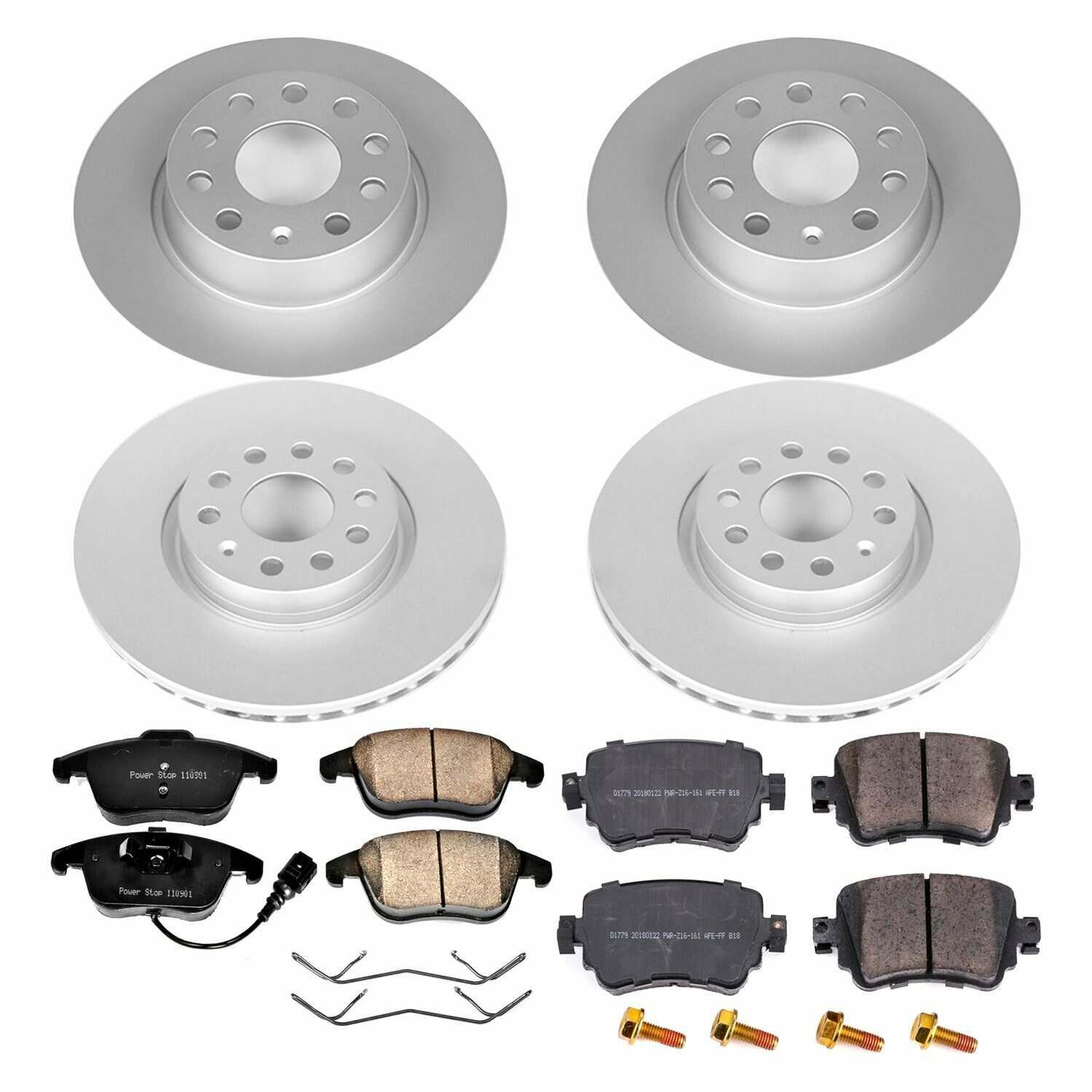Power Stop 15-18 Volkswagen Passat Front & Rear Z23 Evolution Sport Coated Brake Kit - CRK7501