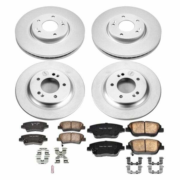 Power Stop 13-17 Kia Optima Front & Rear Z17 Evolution Geomet Coated Brake Kit - CRK7504