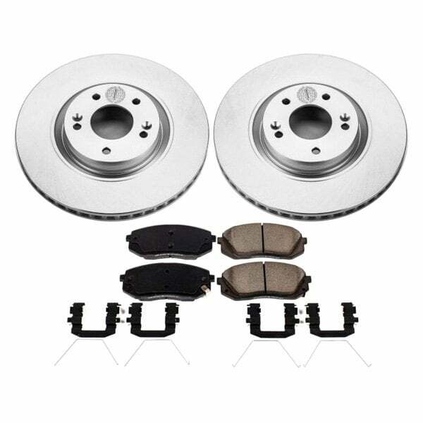 Power Stop 17-19 Hyundai Sonata Front Z17 Evolution Geomet Coated Brake Kit - CRK7509