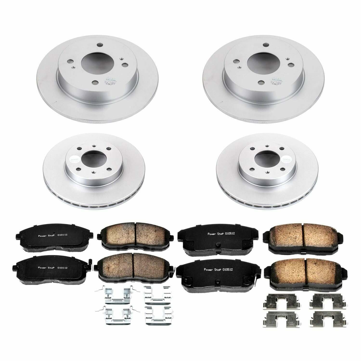 Power Stop 01-02 Infiniti G20 Front & Rear Z17 Evolution Geomet Coated Brake Kit - CRK751
