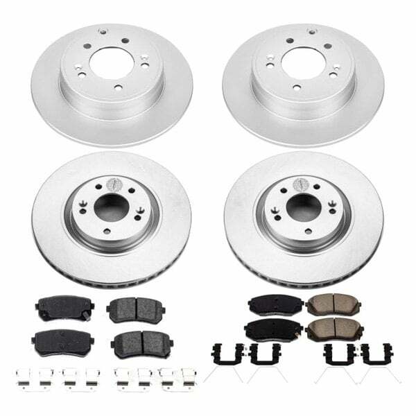 Power Stop 17-19 Hyundai Sonata Front & Rear Z17 Evolution Geomet Coated Brake Kit - CRK7510