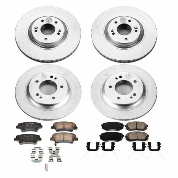 Power Stop 17-19 Hyundai Sonata Front & Rear Z17 Evolution Geomet Coated Brake Kit - CRK7511