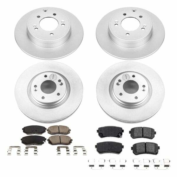 Power Stop 16-19 Hyundai Sonata Front & Rear Z17 Evolution Geomet Coated Brake Kit - CRK7522