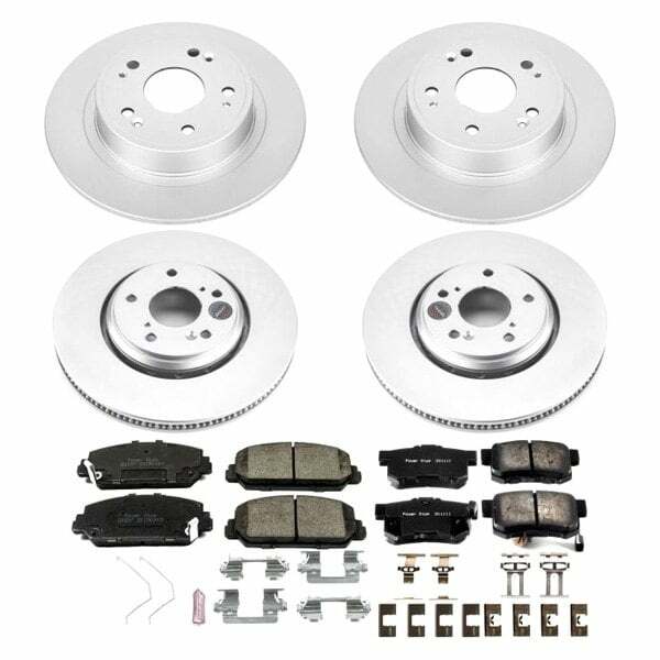 Power Stop 17-18 Acura ILX Front & Rear Z17 Evolution Geomet Coated Brake Kit - CRK7529