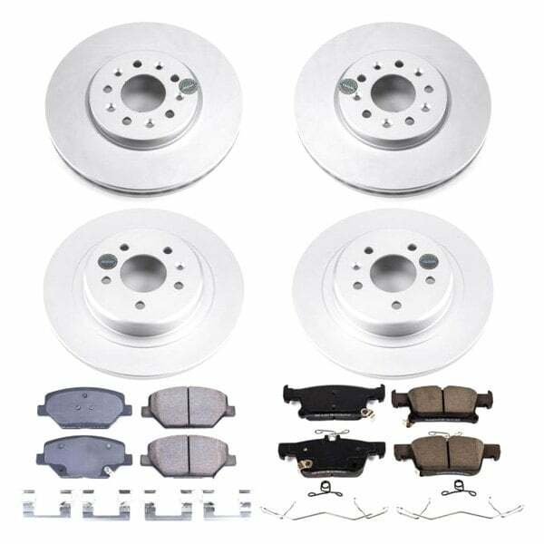 Power Stop 16-18 Buick Envision Front & Rear Z17 Evolution Geomet Coated Brake Kit - CRK7556