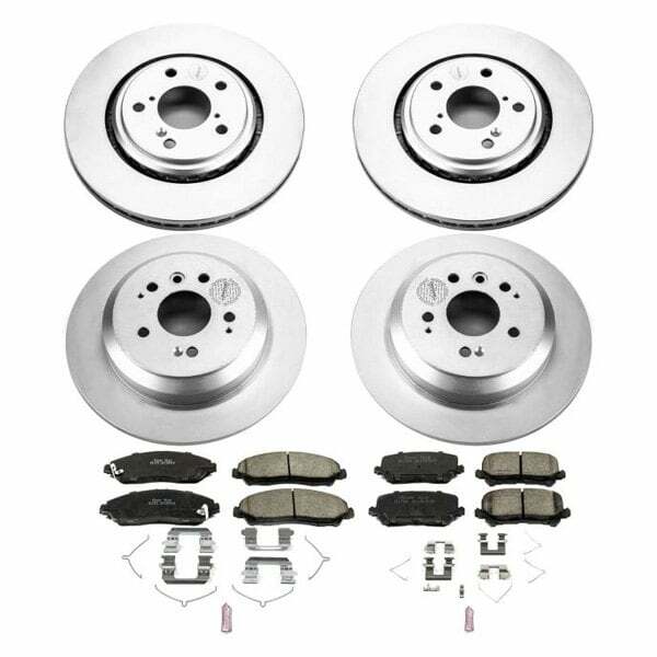 Power Stop 16-19 Honda Pilot Front & Rear Z17 Evolution Geomet Coated Brake Kit - CRK7576