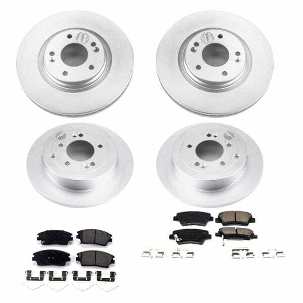 Power Stop 16-18 Hyundai Tucson Front & Rear Z17 Evolution Geomet Coated Brake Kit - CRK7581