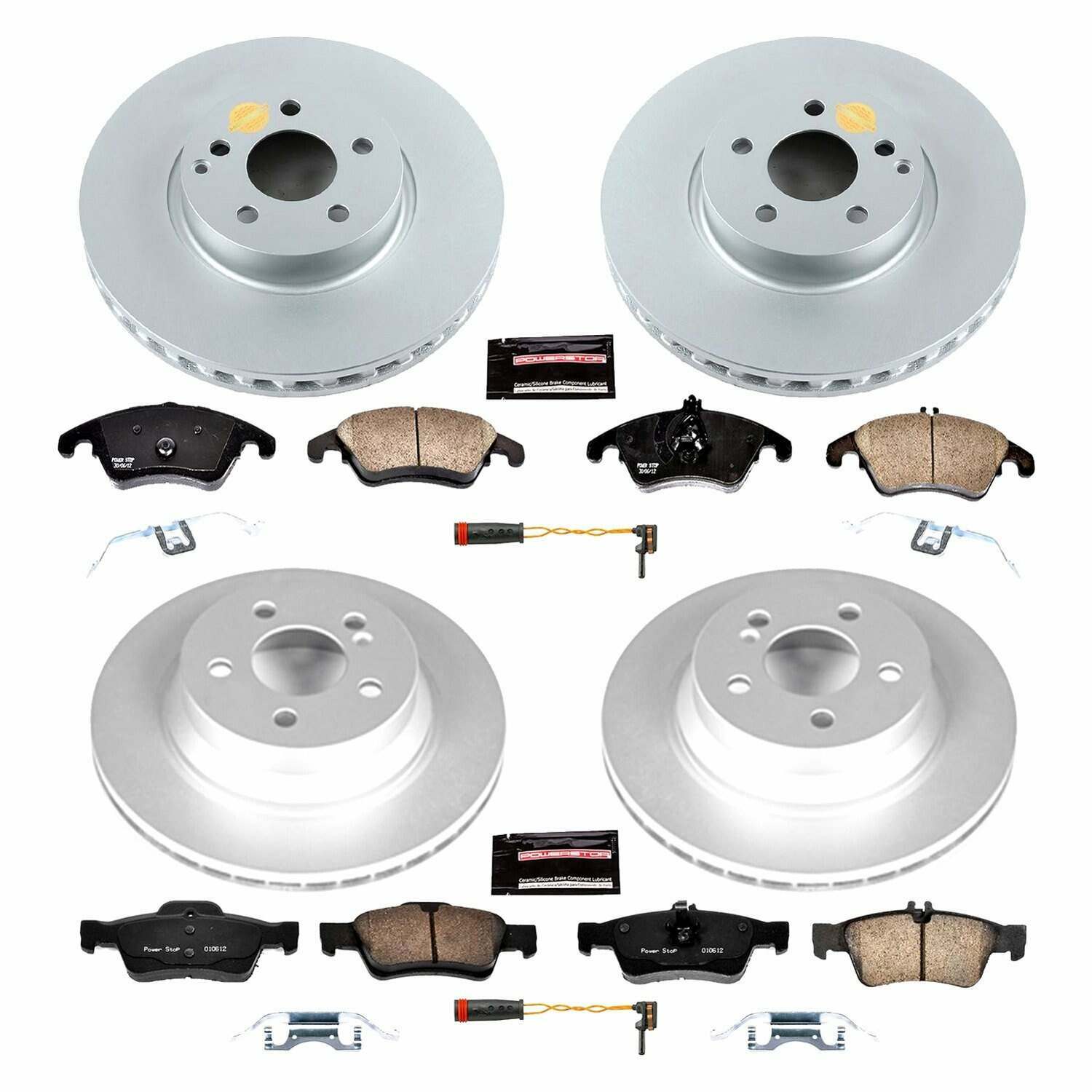 Power Stop 10-16 Mercedes-Benz E350 Front & Rear Z23 Evolution Sport Coated Brake Kit - CRK7616
