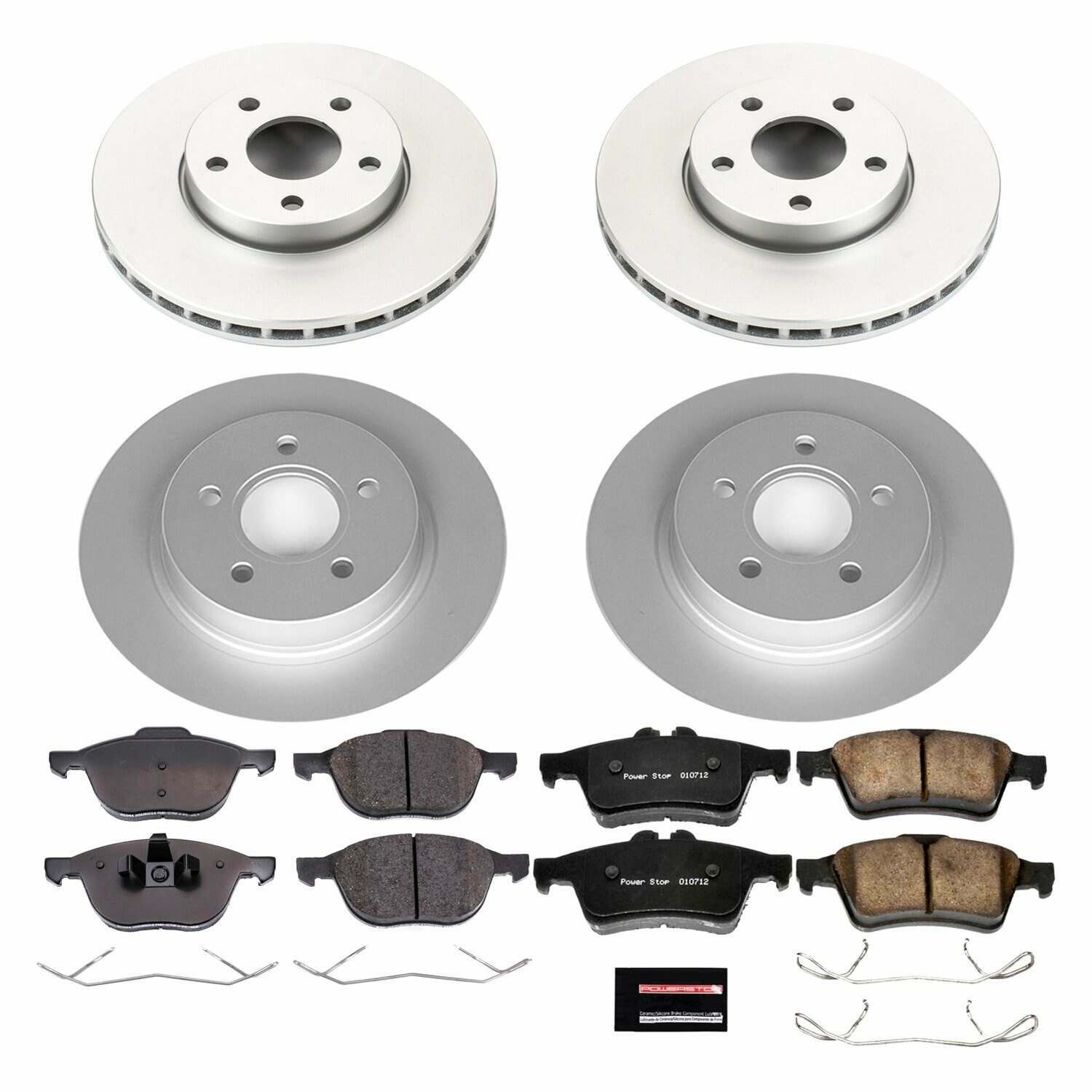 Power Stop 12-13 Volvo C30 Front & Rear Z23 Evolution Sport Coated Brake Kit - CRK7635