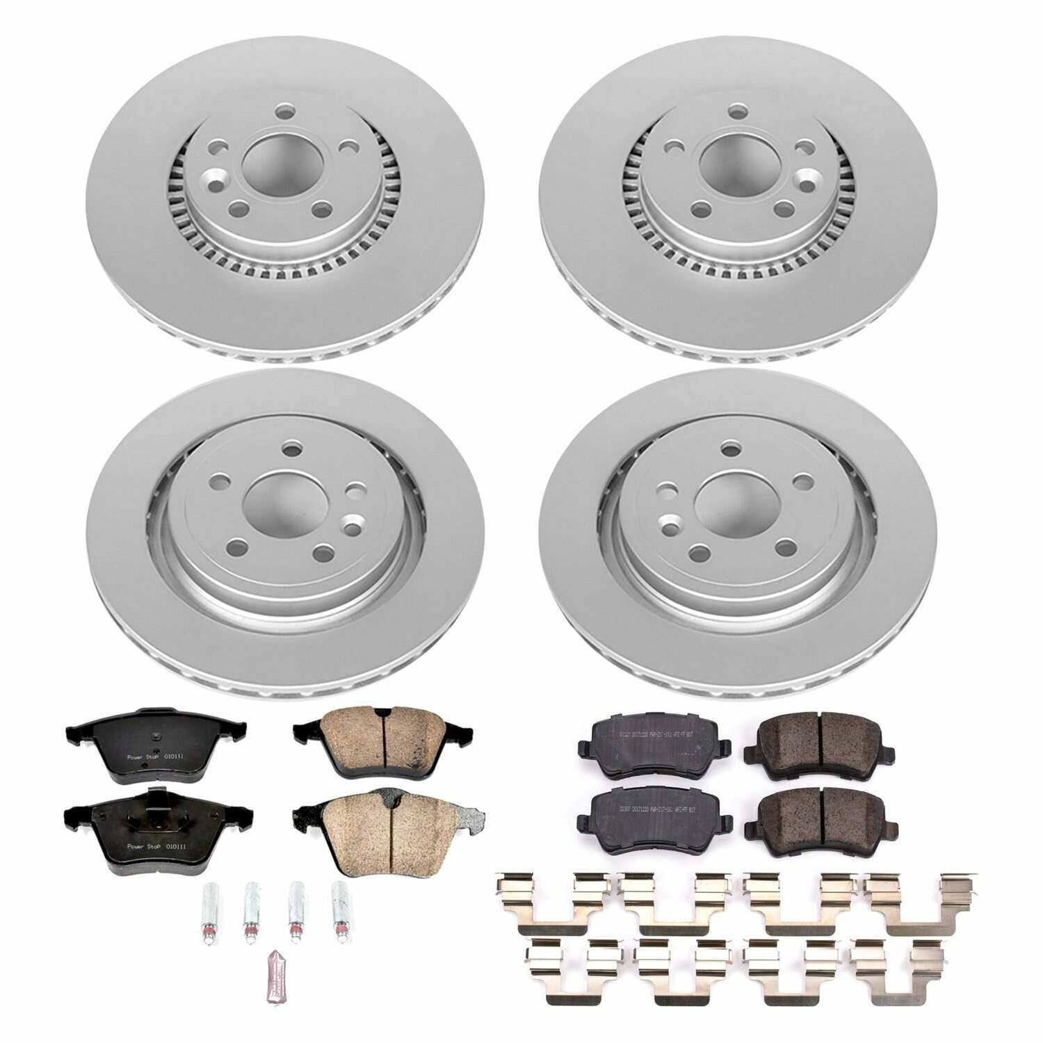 Power Stop 15-18 Volvo S60 Front & Rear Z23 Evolution Sport Coated Brake Kit - CRK7637