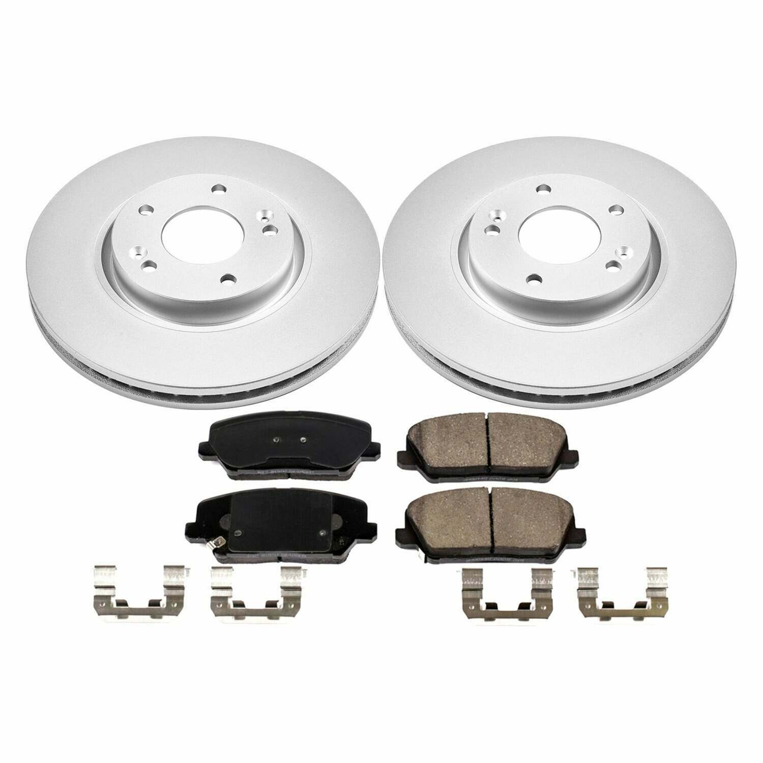 Power Stop 16-17 Hyundai Veloster Front Z17 Evolution Geomet Coated Brake Kit - CRK7673