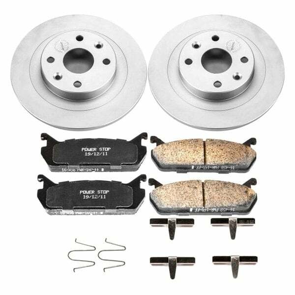 Power Stop 91-96 Ford Escort Rear Z17 Evolution Geomet Coated Brake Kit - CRK770