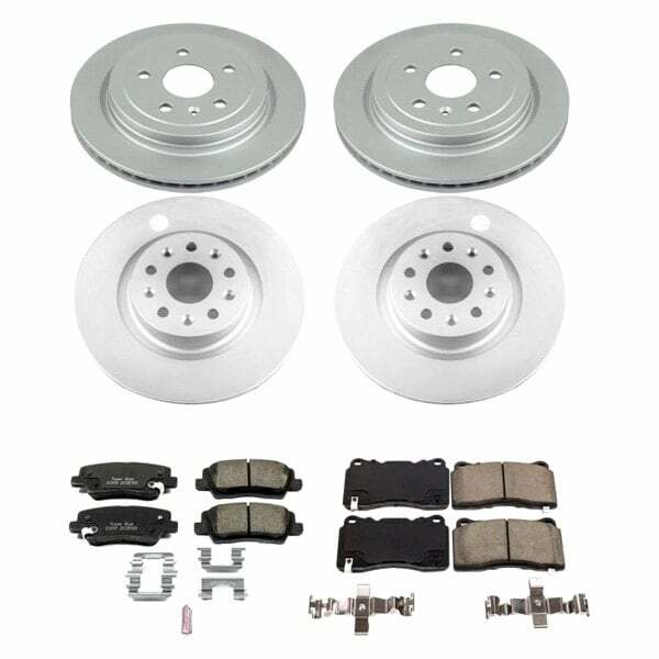 Power Stop 14-18 Cadillac CTS Front & Rear Z17 Evolution Geomet Coated Brake Kit - CRK7817