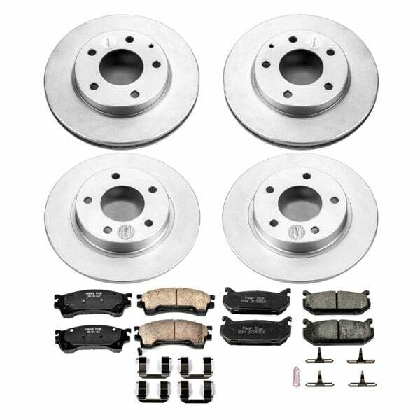 Power Stop 93-97 Ford Probe Front & Rear Z17 Evolution Geomet Coated Brake Kit - CRK783