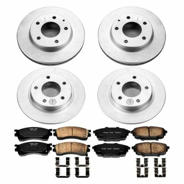 Power Stop 01-03 Mazda Protege Front & Rear Z17 Evolution Geomet Coated Brake Kit - CRK789