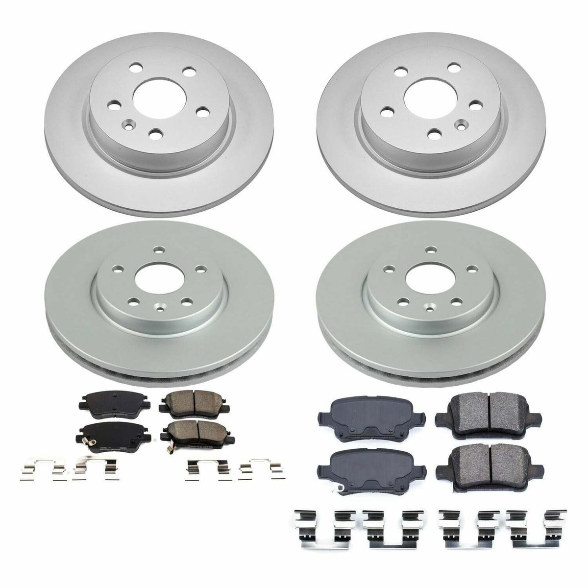 Power Stop 2016 Chevrolet Cruze Front & Rear Z17 Evolution Geomet Coated Brake Kit - CRK7907